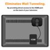 TV Mount, Protective Case and High-Speed HDMI Cable Compatible with Apple TV 4th and 4K 5th Generation, SourceTon Wall Mount Compatible with Appl