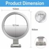 Ulinek Fogless Mirror, Shower Shaving Mirror New Upgraded Anti-Fog Shaving Shower Mirror with Razor Hook No Fog Makeup Mirror 3 Strong Suction Cu