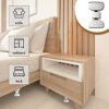 cosbur 2 Pieces Headboard Stopper for Wall, 2023 Newset Adjustable Bed Frame, Anti-Shake Tool for Bed, Antishake Telescopic Support Stabiliser, f