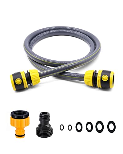 Topways Hose Connection Set for Garden Hose Reel, Plastic Hose Pipe Fitting Connection Kit Including 3/4'' Male Threaded, 2 in 1 Faucet Adapter,