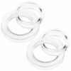 WLLHYF Patio Table Umbrella Hole Ring Plug and Cap Set Silicone Transparent Umbrella Hole Ring with Cap for Glass Outdoors Patio Table Deck Yard