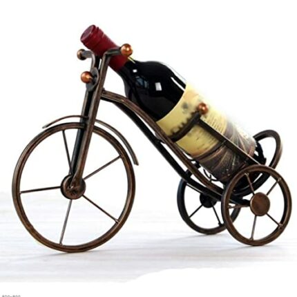 NEOCHY Vintage Tricycle Wine Rack Bottle Holder Creative Retro Resin Wine Stand Accessories Home Bar Decor Wine Holder Home Decor