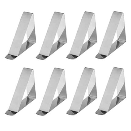 Yunpo tech 8 Pieces Tablecloth Clips Stainless Steel Table Cloth Cover Clamps for Home Dinner Camping Wedding Birthday Party Table Cloth Holders,