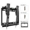 TV Wall Mount, Tilt TV Wall Bracket for 14-32 inch LED/LCD/OLED Flat & Curved TV Support 25kg with VESA 75x75mm-200x200mm, TV Bracket 32 inch TV
