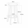 DINGZZ Bar Stools Adjustable Lifting Chair for Home Restaurant Beauty Tattoo Stool Creative Minimalist Barstools
