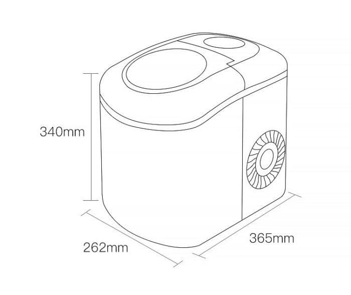 n/a Commercial Automatic Ice Maker Electric Bullet Round Block Ice Cube Making Machine Small Bar Coffee