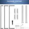 Towel Rail Bathroom Wall Mounted 304 Stainless Steel Brushed Bath Towel Holder 60 cm Towel Rail 3-Ply Bath Towel Rail Towel Rail for Bathroom Kit