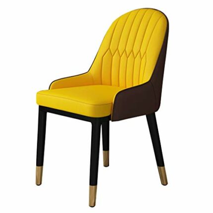 dining chair Kitchen Dining Room Furniture Chairs Faux Matte Suede Leather Dining Chairs Accent Chairs Water Proof Leather Side Chair With Metal