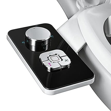 Bidet Attachment for Toilet UK- SAMODRA Non-Electric Cold Water Bidet Toilet Seat Attachment with Pressure Controls,Retractable Self-Cleaning Dua