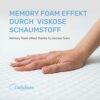 Dailydream viscoelastic mattress topper "Model L" with memory foam effect, 140x200x7cm, Edition "Standard"