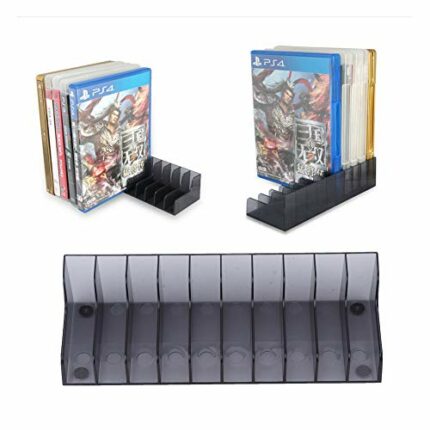 Pissente Game Card CD DVD Storage Rack Open Shelf Game Card Box,2Pcs Universal Game Card Box Movie Shelf Organiser Game Card Stand CD Racks
