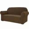 subrtex 1-Piece Stretch Sofa Cover Spandex Jacquard Fabric Slipcovers for Couch, Sofa Armchair Anti-Slip Furniture Protector (Chair, Grey)