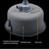 Bath Fixtures Black Round Sink Kitchen 304 Stainless Steel Sink Round Single Sink Bathroom Round Washbasin Washing Vegetables And Dishwashing Poo