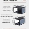 Clear Shoe/Sneaker Box PVC Stackable Plastic Shoe Case Drop Front Foldable Hard Transparent Sneaker Crates Magnetic Enclose Dust Proof 100 Percen