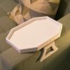 CLEVER BEAR Clip-on Sofa Armrest Snack Tray,Armrest Table Sofa Chair Armrest Tray Organizer Serving Table Remote Control Holder, Side Table