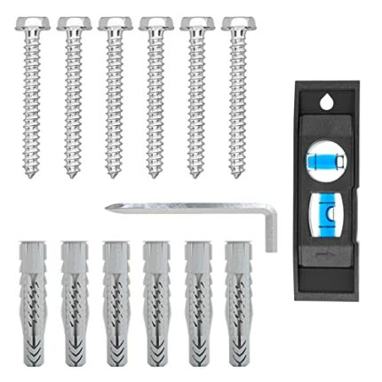 Mounting Dream Lag Bolt Kit for Mounting TV Wall Bracket TV Wall Mount into Wood or Concrete Wall, Fischer Wall Plug Included, High Strength M8 L