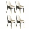 dining chair Kitchen Dining Room Furniture Chairs Dining Chairs Set Of 4 Kitchen Living Room Chairs Modern Leather High Back Soft Seat Lounge Cha