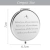 ZTA College Graduation Gifts for Her, Graduation Party Supplies Decorations, Engraved Compact Makeup Mirror for Graduates