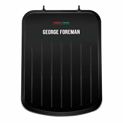George Foreman 25800 Small Fit Grill - Versatile Griddle, Hot Plate and Toastie Machine with Speedy Heat Up and Easy Cleaning, Black