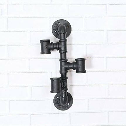 EYLINK Wine Racks,Industrial Creative Tube Wine Rack, Personalized Wall Display Rack Leisure Bar Rack Wine Rack, Retro Decorative Wall Decoration
