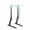 conecto CC50301 Stand for TVs with 94-178 cm (37-70 Inches), 5-Level Height Adjustable, Cable Management, Maximum Load 35.0 kg, VESA 600 x 400, B