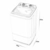 Washing Machines Mini Washing Machine Portable (button Operation) Suitable For Caravans,Apartments,Students,W(mini washing machine) (Blue)