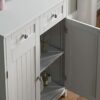 Bath Vida Priano 2 Drawer 2 Door Bathroom Cabinet Storage Cupboard Floor Standing Unit, White