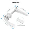 Ancable Toilet Flush Handle Replacement, Chrome Plated Replacement Metal Cistern Lever Handle for Toilet Wc Cistern Tank