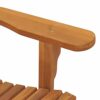 vidaXL 2x Garden Adirondack Chairs with Footrests Armchair Reclining Chair Patio Outdoor Furniture for Fire Pit Beach Poolside Porch Solid Wood T