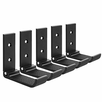 Geekria Foldable Wall Mount Headphones Holder, Headset Wall Hanger, Aluminum Wall Mount Hook, Hold Up to 1kg with 3M Tape, 20kg with Screws, Stan