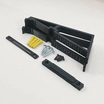 Echo Show 8 Wall Mount Wall Bracket Stand Holder (Upright, Black)