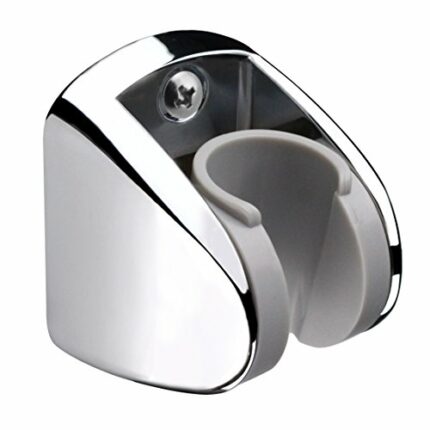 Homewell On Wall Mount Shower Bracket for Handheld shower head, Height Adjustable Holder - Large Angle Adjustable to Meet any Space Bathroom- Chr