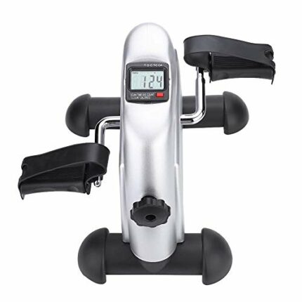 Lahomie - Mini Potable Exercise Bike Pedal Set with Screen, Practical Lightweight Storage Pedal Exerciser Adjustable Resistance Screen Device for