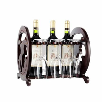 KXDCZ Wine Shelf Wine Racks Solid Wood Creative Wine Cabinet Decoration Living Room Restaurant Kitchen Home Practical Wine Rack