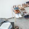 Yamazaki Shoe Rack, Steel, White, One Size