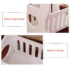 VONGLYHOO Small Side Table with Storage Shelf Table White Nightstand End Table Small Bedside Table for Bedroom Living Room Decor Side End Table N