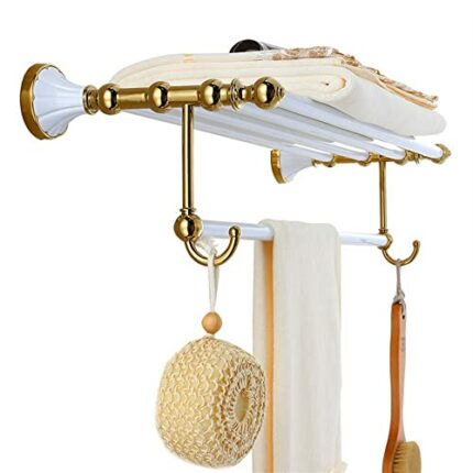 HIGOH Towel Racks,Bathroom Towel Rack Wall Mounted Towel Holder,Bathroom Accessories and Towel Holder,Towel Bar,Towel Rack,Bathroom Hardware