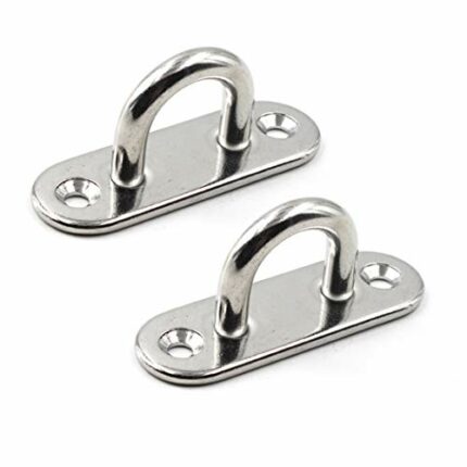 Ceiling Wall Mount Hook Heavy Duty Anchor 304 Stainless Steel Great for Yoga Swings Hammocks/Boat Rigging/Marine Deck Hardware/Suspension Trainin