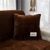 Sofa Seat Cushion Covers Velvet, Sofa Cushion Slipcovers Replacement, Couch Cushion Covers Thick Stretch for Individual Cushions (Gray,Large 1-se