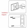 DiGiYes Universal 10KG Adjustable TV Wall Mount Bracket Flat Panel TV Frame Support 15 Degrees Tilt for 14-27 Inch LCD LED Monitor