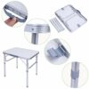 VOBOR Folding Camping Table,Garden Table Side Table Folding Picnic Table Height adjustable,Lightweight and sturdy aluminum alloy 60.2×45×56 cm, E