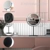 WIZCHARK 8” Lighted Makeup Mirror, 1X 10X Magnifying Mirror with Light, Double Sided Vanity Mirror with Lights, 3 Color LED Dimmable 2000mAh Rech