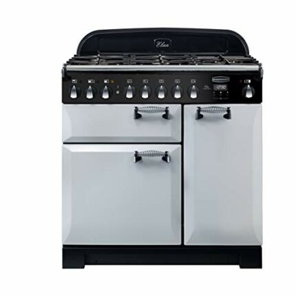 Rangemaster Elan Delux ELA90DFFRP 90cm Dual Fuel Range Cooker - Royal Pearl 118120