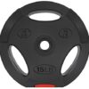 BalanceFrom Vinyl Standard 1-Inch Plate Weight Plate for Strength Training, Weightlifting and Crossfit, Pair or Set with Barbell