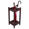 WALNUTA Natural wood Umbrella Stand Rack Canes Alpenstock Holder for Home Office,28×28×60 cm