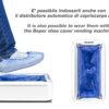 Beper C206UTI002 Waterproof Set of 100-Disposable Shoe Covers, Blue, One Size