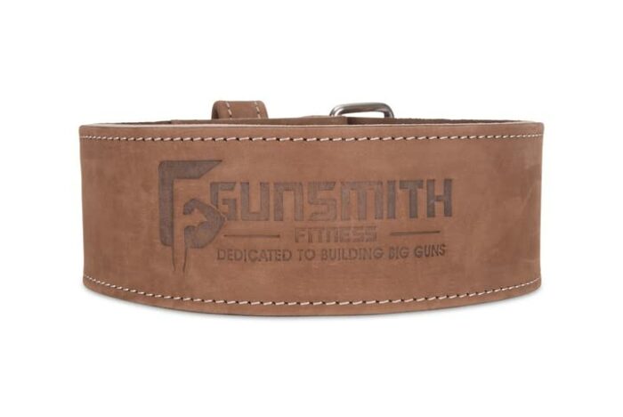 Gunsmith Fitness Weight Lifting Belt – Shibusa Genuine Leather Handmade Back Support Lifting Belts for Men & Women – Bodybuilding, Squats & Power