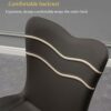 dining chair Kitchen Dining Room Furniture Chairs Faux Matte Suede Leather Dining Chairs Living Room Bedroom Kitchen Backrest Chair (Color : Dark