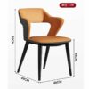 WALNUT Lounge Dinning Chair Kitchen Dining Chairs Bedroom Office Comfortable Household Items (Color : Argento, Size : Light Grey)