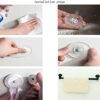 Bathroom, Wall Mounted Towel Rack, Adjustable Suction Cup Abs Material Towel Holder Towel Rail Bar for Bathroom Kitchen Single-Layer Minimalist/B